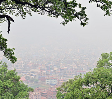 वायु प्रदूषण : तस्वीरमा हेर्नुहोस् काठमाडौं उपत्यकाको अवस्था